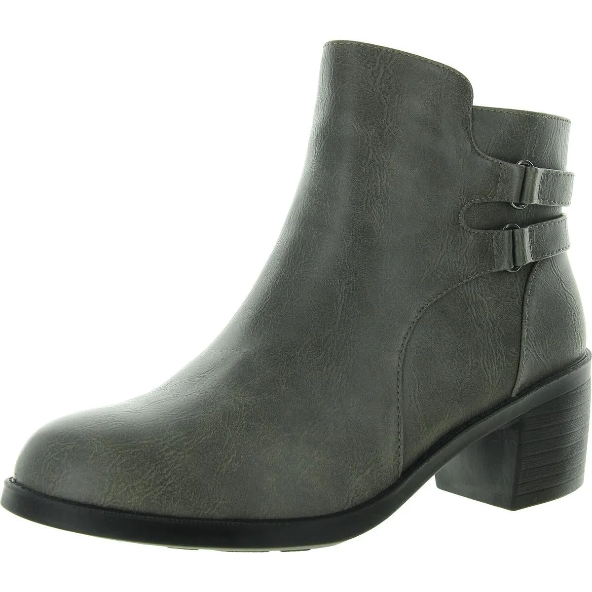 Murphy Womens Zipper Manmade Ankle Boots