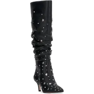 Naevy 2 WC Womens Wide Calf Faux Leather Knee-High Boots