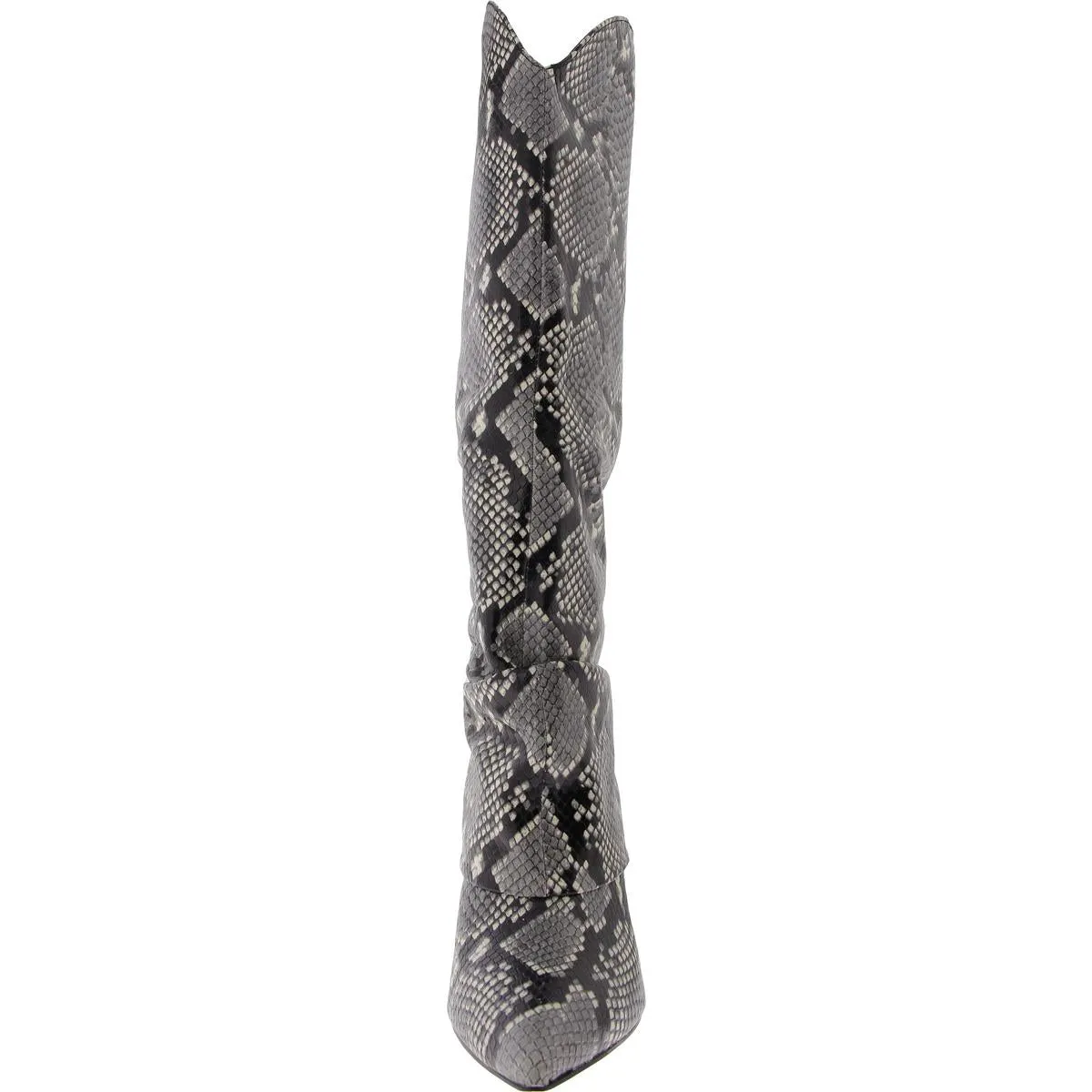 Nairine 2 Womens Leather Cuffed Knee-High Boots