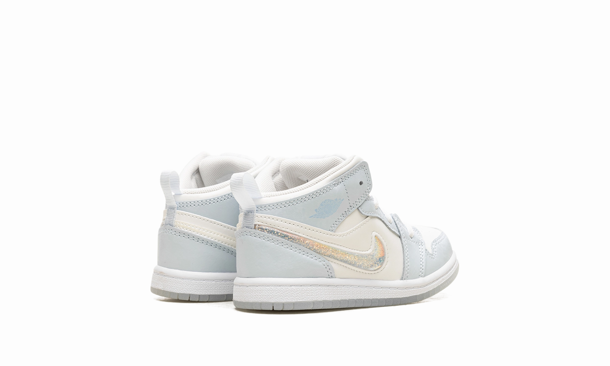 Ideal For Travel Air Jordan 1 Mid TD "Glitter Swoosh" Classic Aesthetic