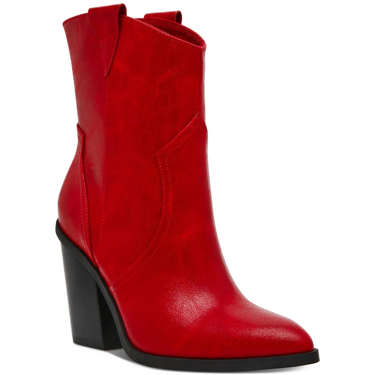 NAZARETH Womens Solid Leather Mid-Calf Boots