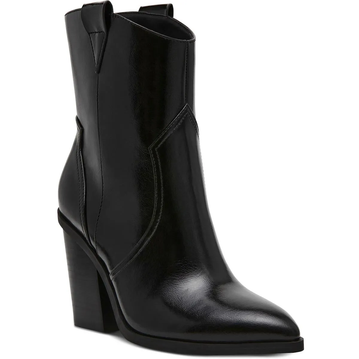 NAZARETH Womens Solid Leather Mid-Calf Boots