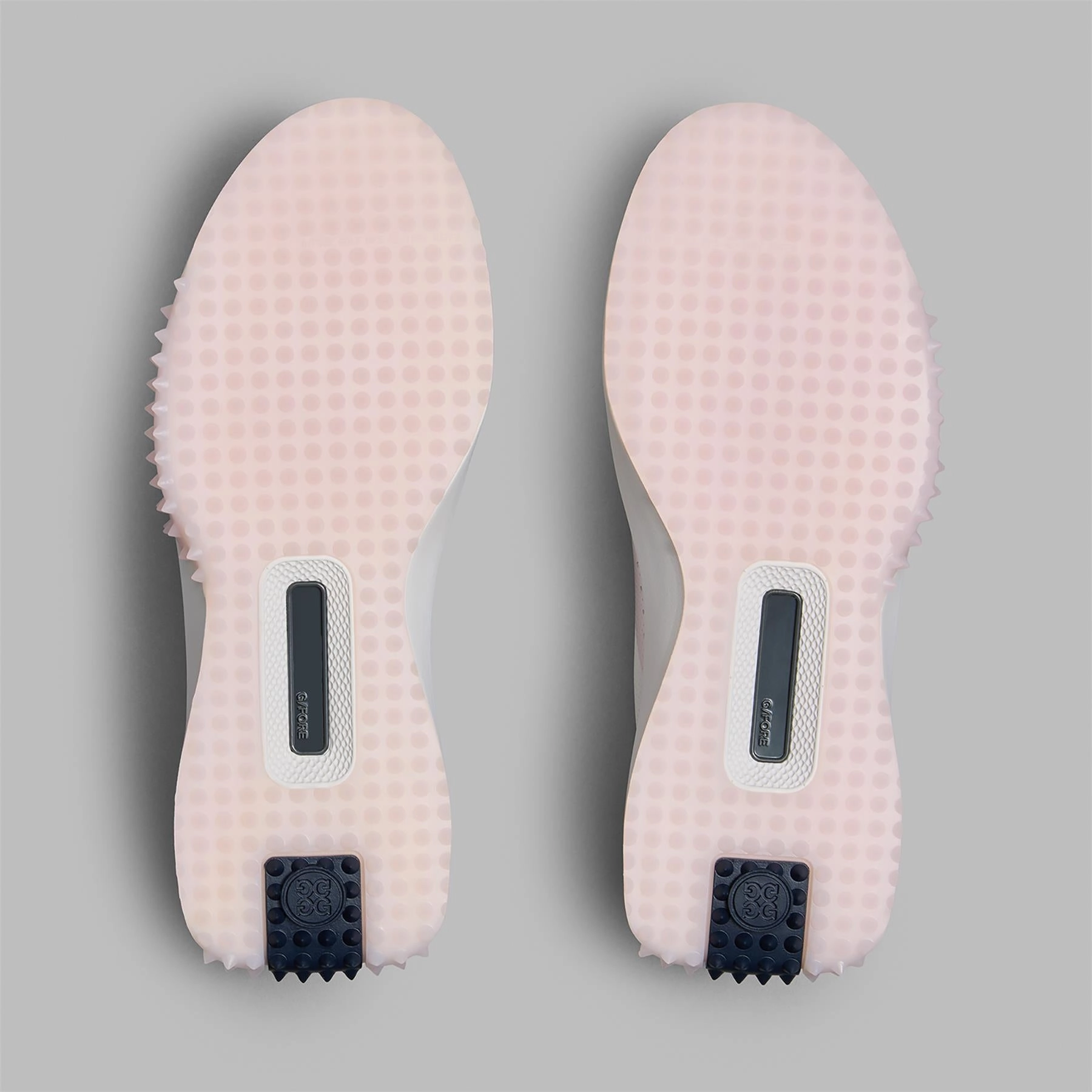 Unlined G.112 Perforated Kiltie Golf Shoes Snow/Blush