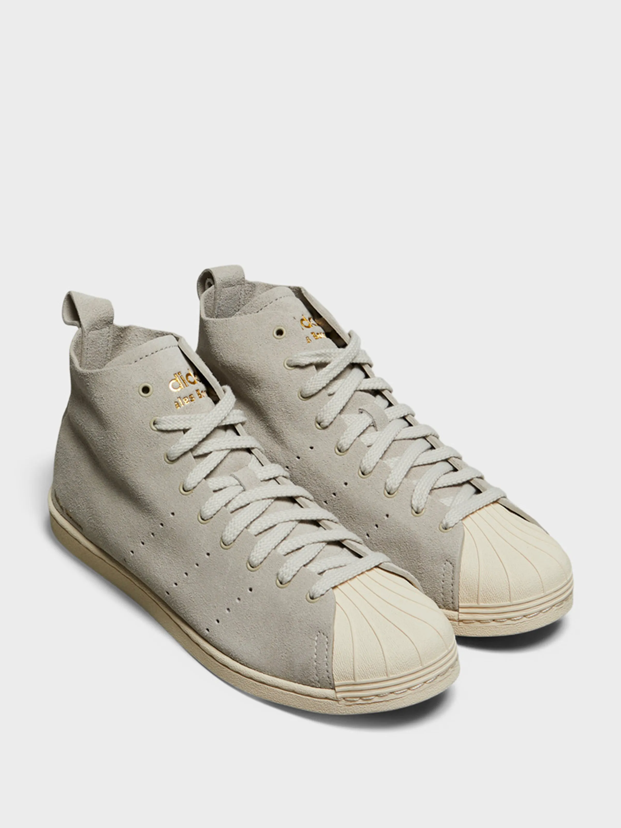 No-Fuss Design adidas Originals x Wales Bonner SUPERSTAR HI in Cream