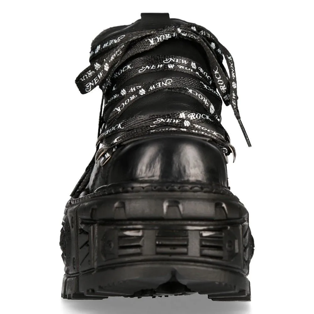 New Rock Unisex Platform Punk Metal Boots- M-TANK120N
