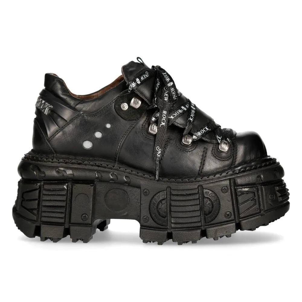 New Rock Unisex Platform Punk Metal Boots- M-TANK120N