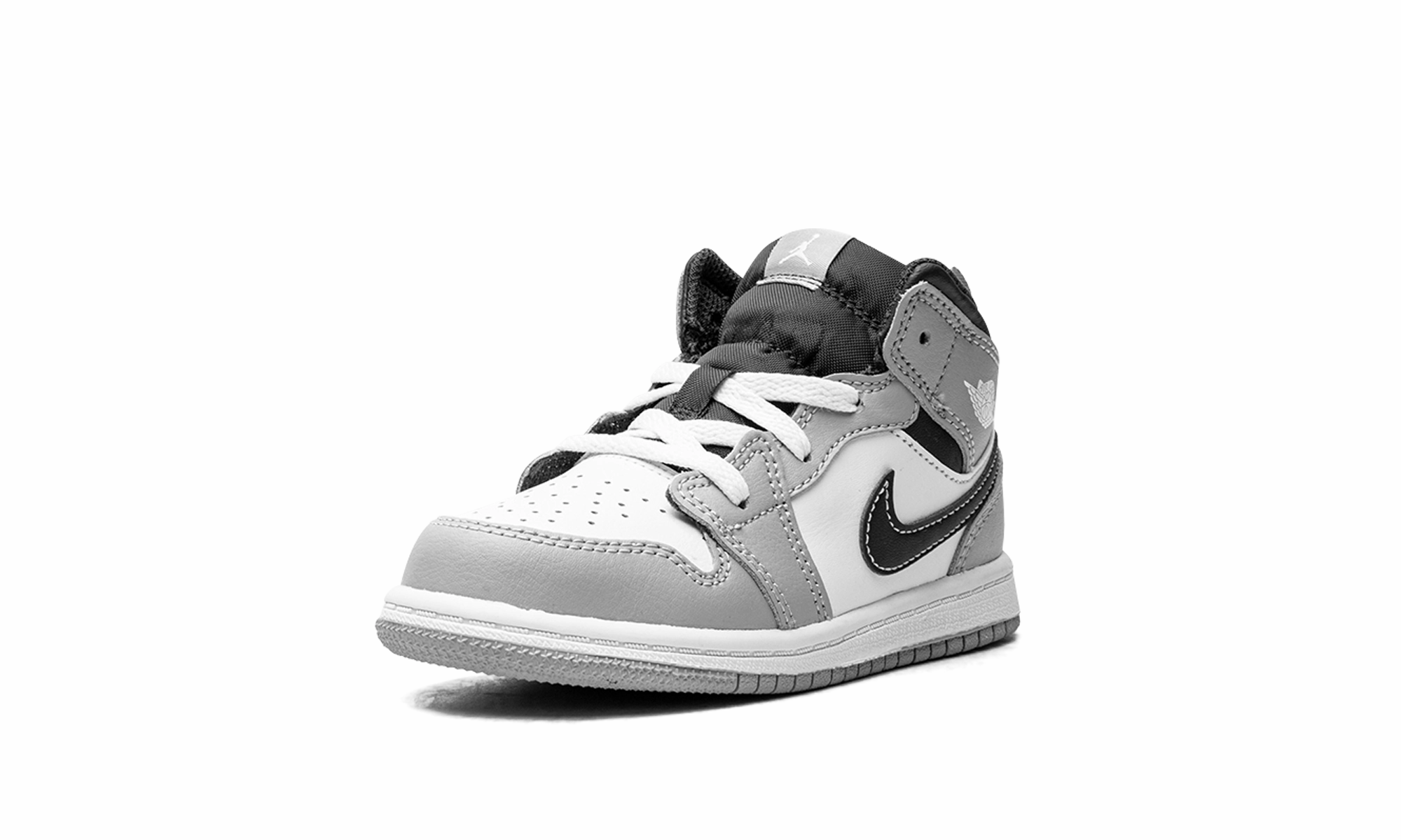 Engineered To Perform JORDAN 1 Mid TD "Light Smoke Grey" Today Only Offer