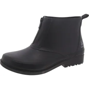 Nicky Womens Leather Ankle Booties