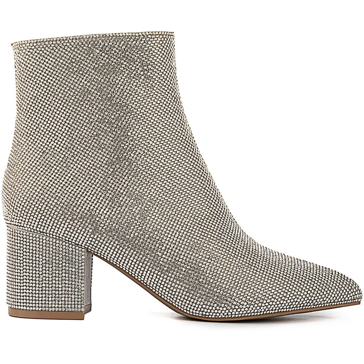 NightLifeBlig Womens Jeweled Man Made Ankle Boots
