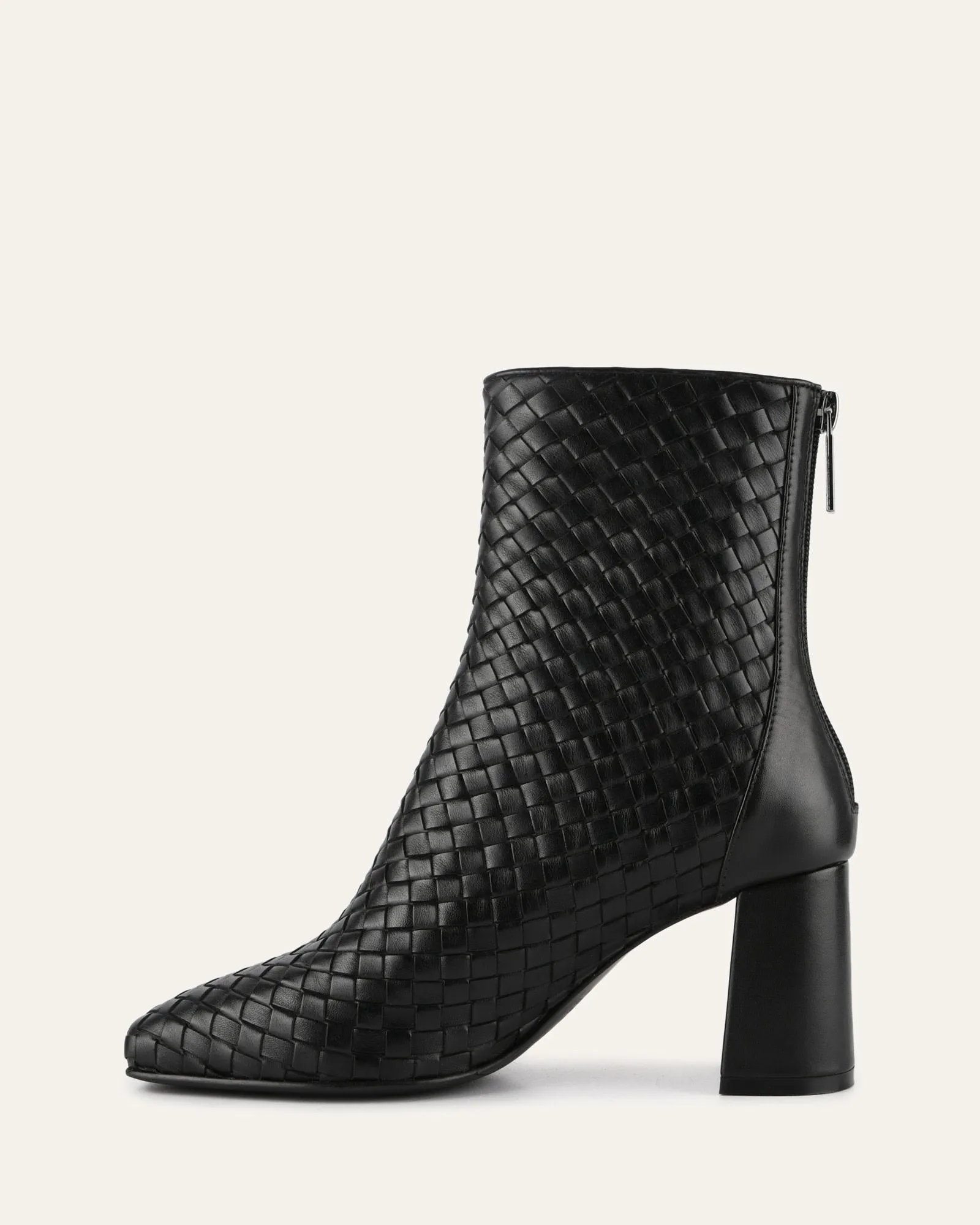 NOLA MID ANKLE BOOTS BLACK LEATHER