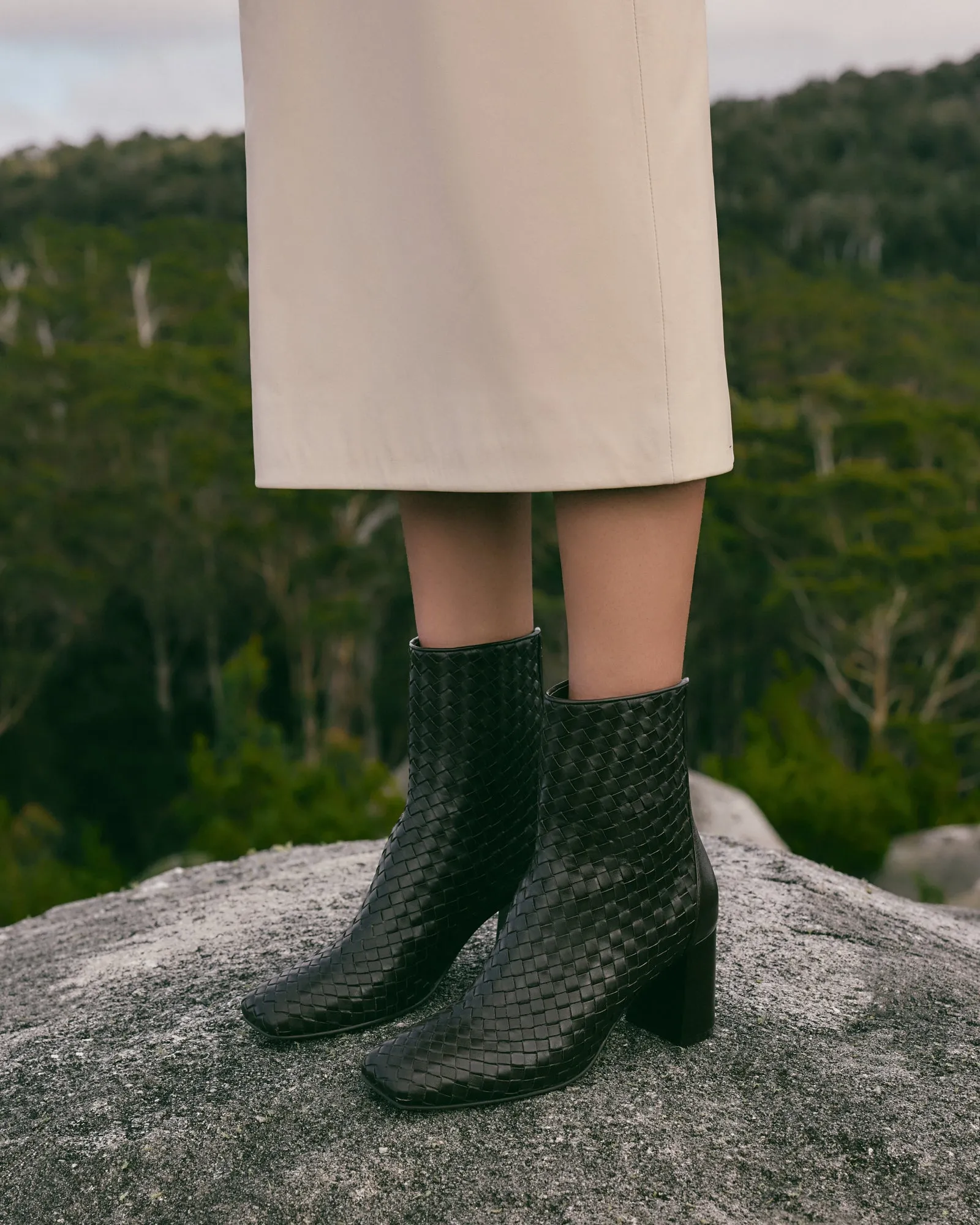 NOLA MID ANKLE BOOTS CACAO LEATHER