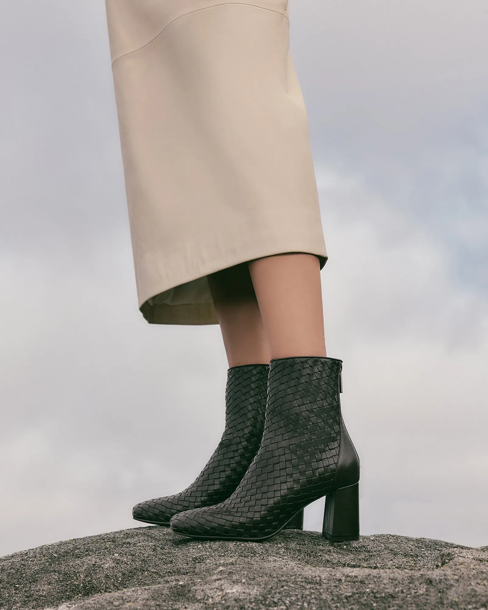 NOLA MID ANKLE BOOTS CACAO LEATHER