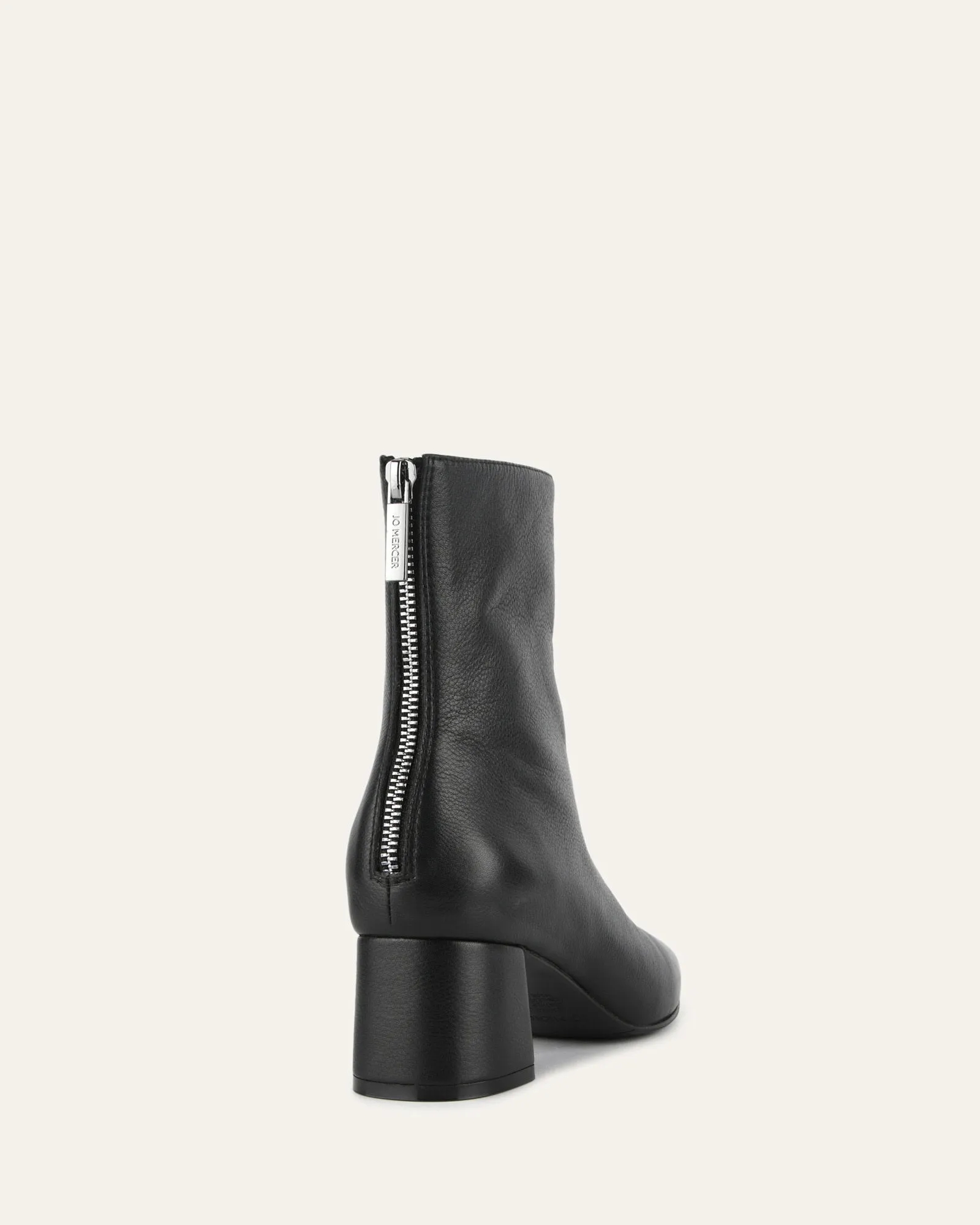 NORI MID ANKLE BOOTS BLACK LEATHER