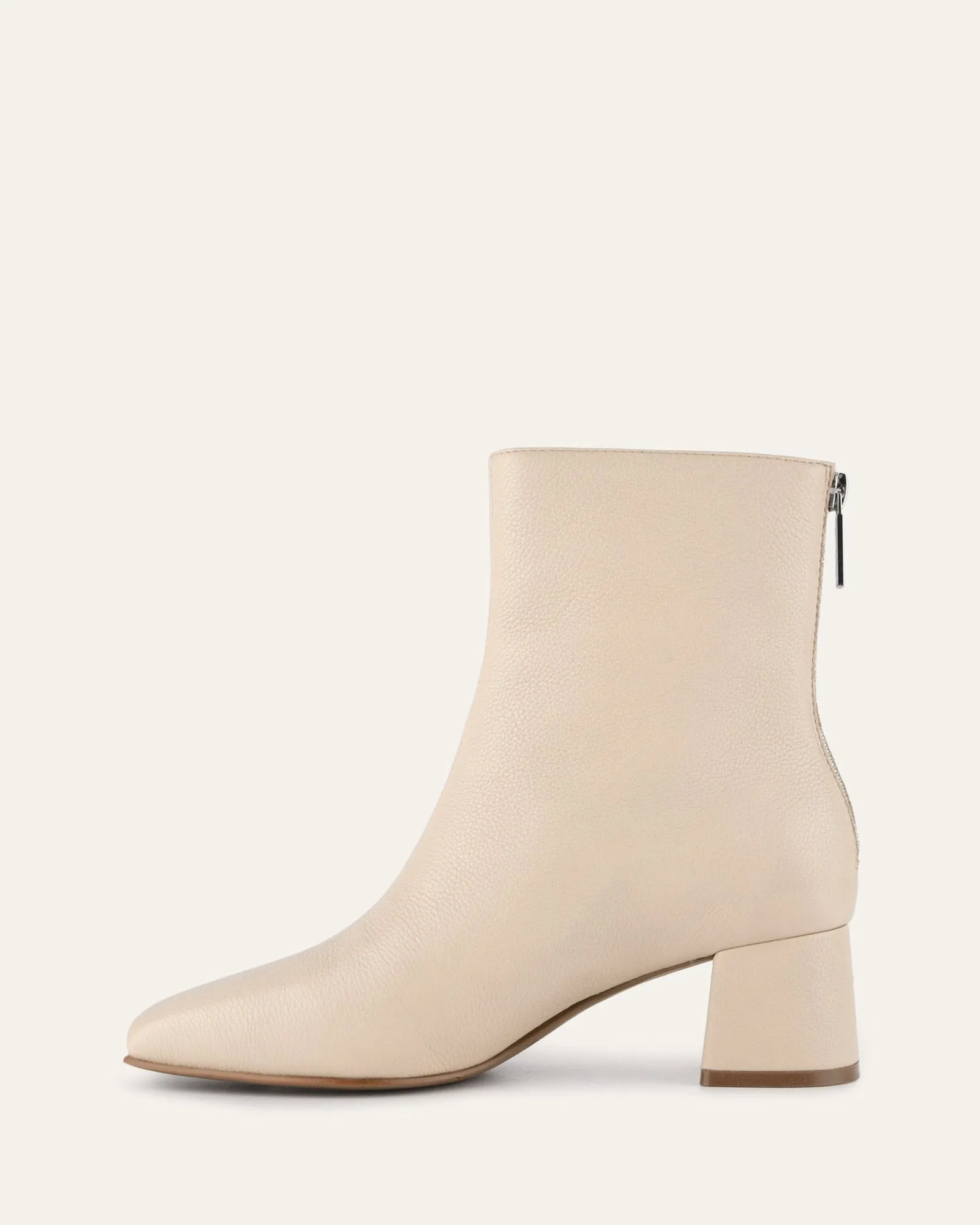 NORI MID ANKLE BOOTS SAND LEATHER
