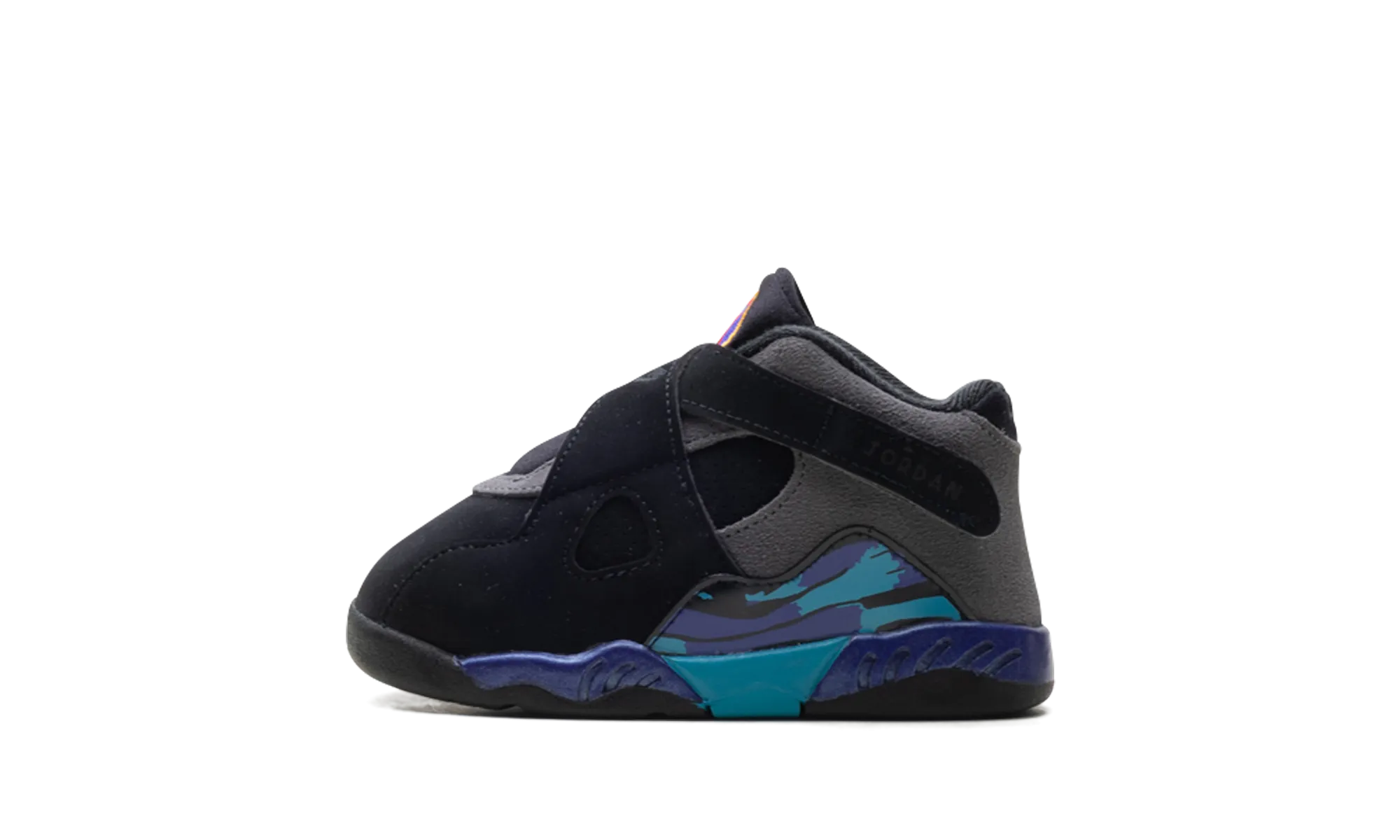 Game-Changing Tech, Metallic Leather Official Direct Sale Air Jordan 8 Retro TD "Aqua (2025)" Water Bottle Pocket