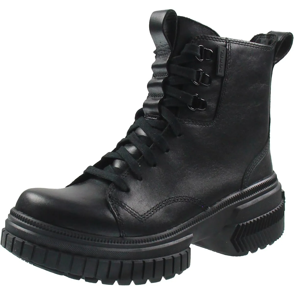Ona Ave  Womens Waterproof Leather Combat & Lace-Up Boots
