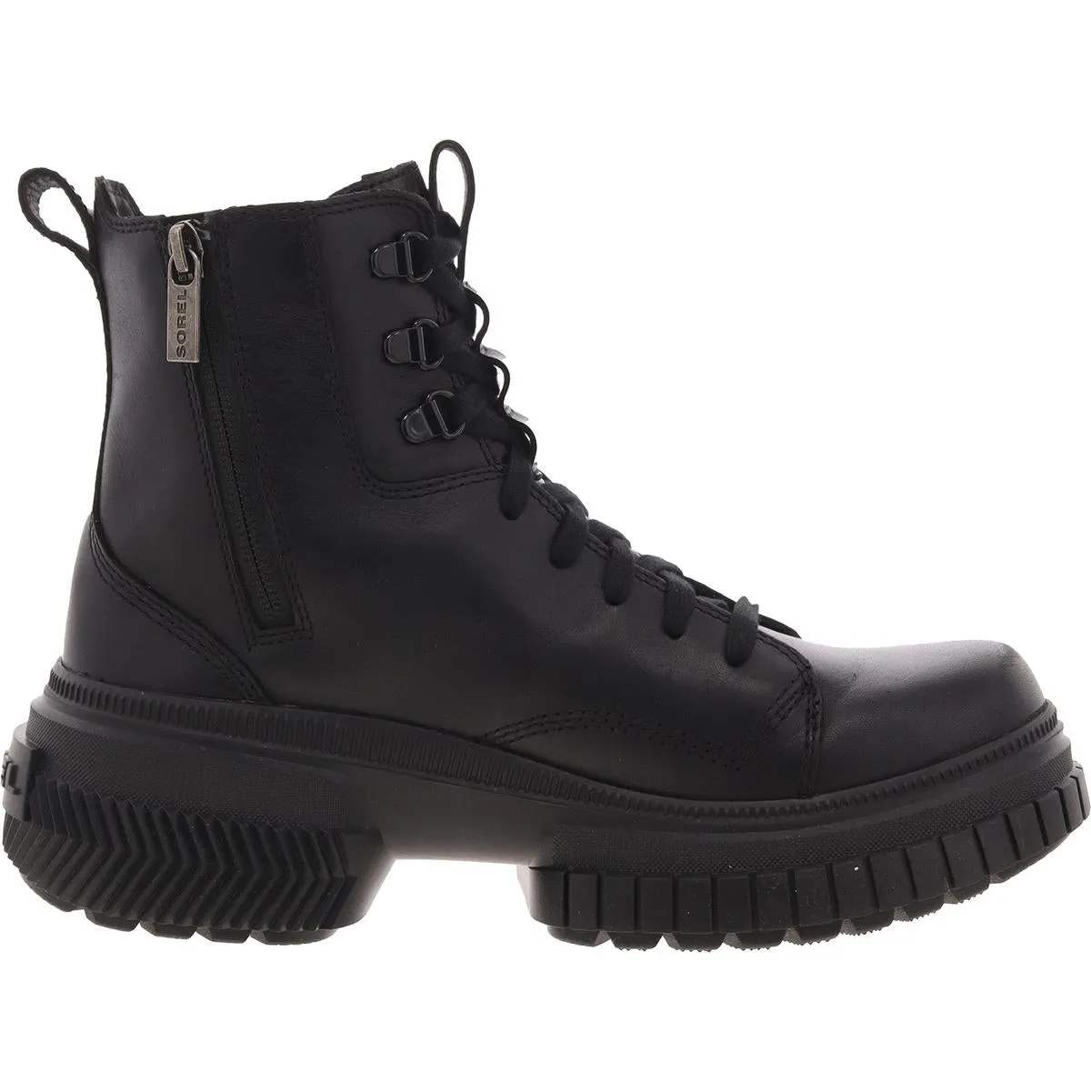 Ona Ave  Womens Waterproof Leather Combat & Lace-Up Boots