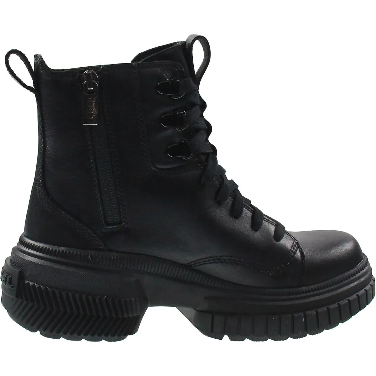 Ona Ave  Womens Waterproof Leather Combat & Lace-Up Boots