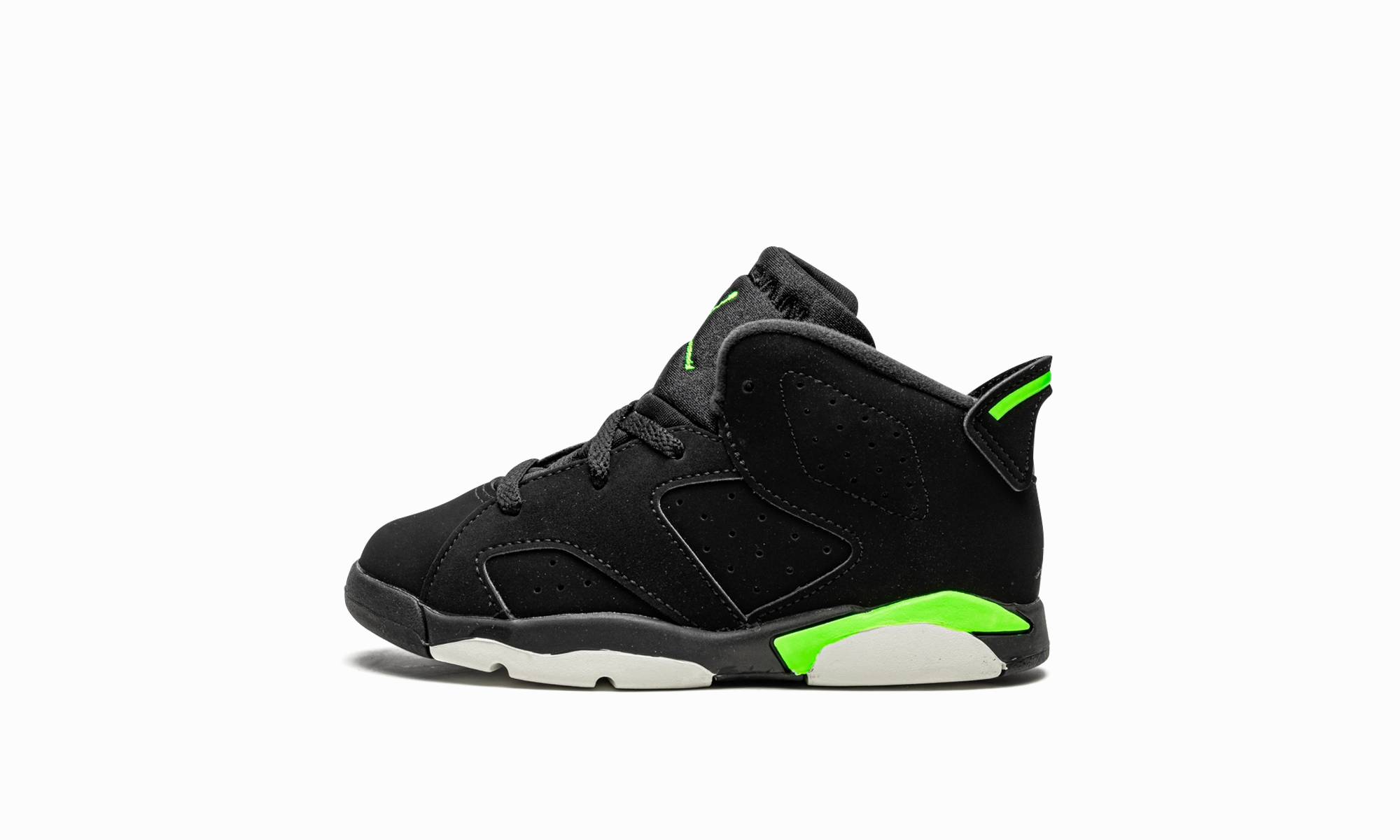 Original Brand Jordan 6 Retro TD "Electric Green" VIP treatment Expandable Weekend Duffel Bag, Hardware Detail