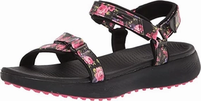 Made For Adventure Original Goodie New Skechers GO GOLF 600 Sandals Black Floral One of a Kind Fast & Secure Checkout