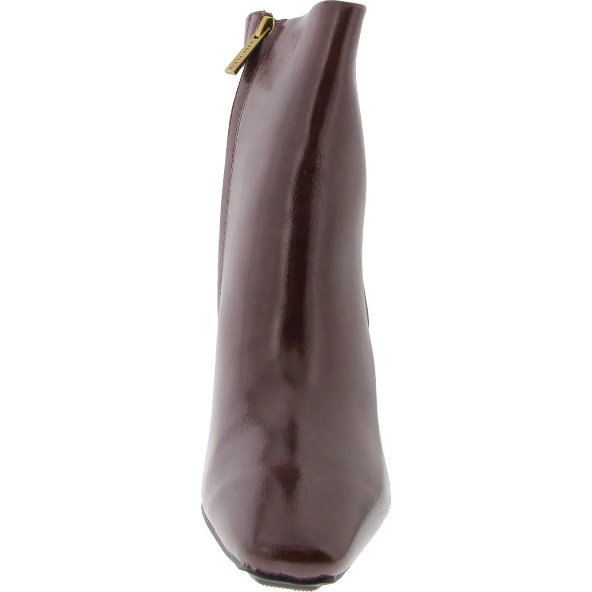 Pablo Womens Faux Leather Heeled Booties