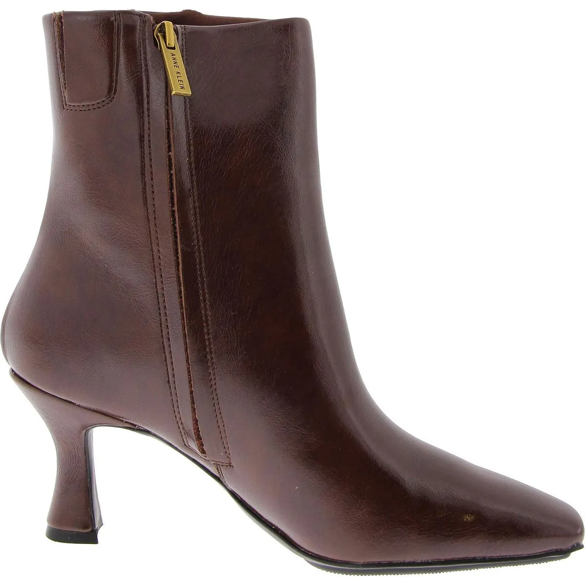 Pablo Womens Faux Leather Heeled Booties