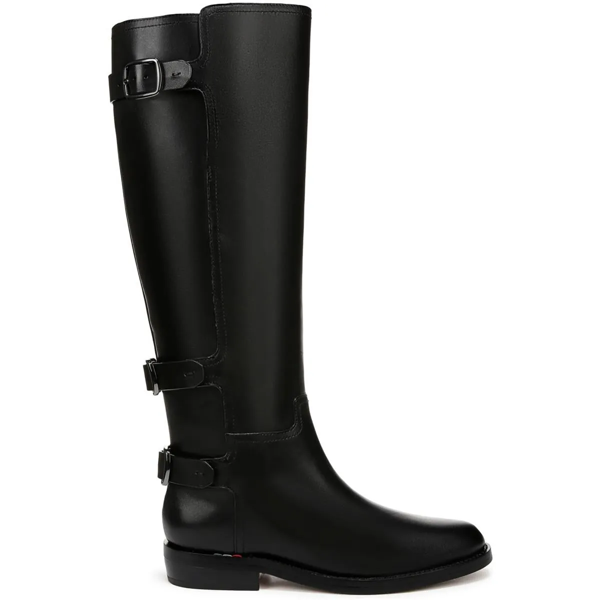 Padova Womens Buckle Leather Knee-High Boots