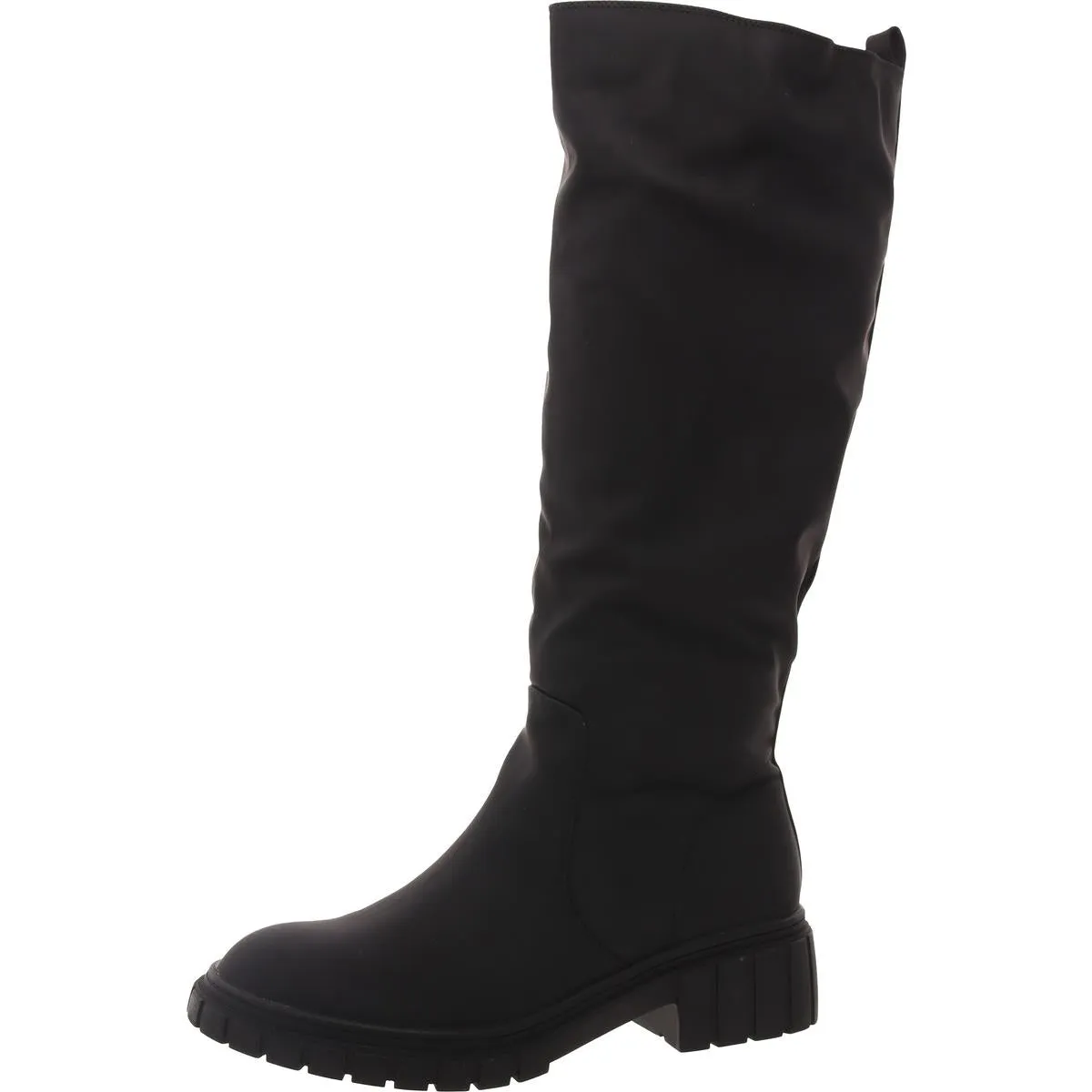 Paola Womens Padded Insole Man Made Knee-High Boots