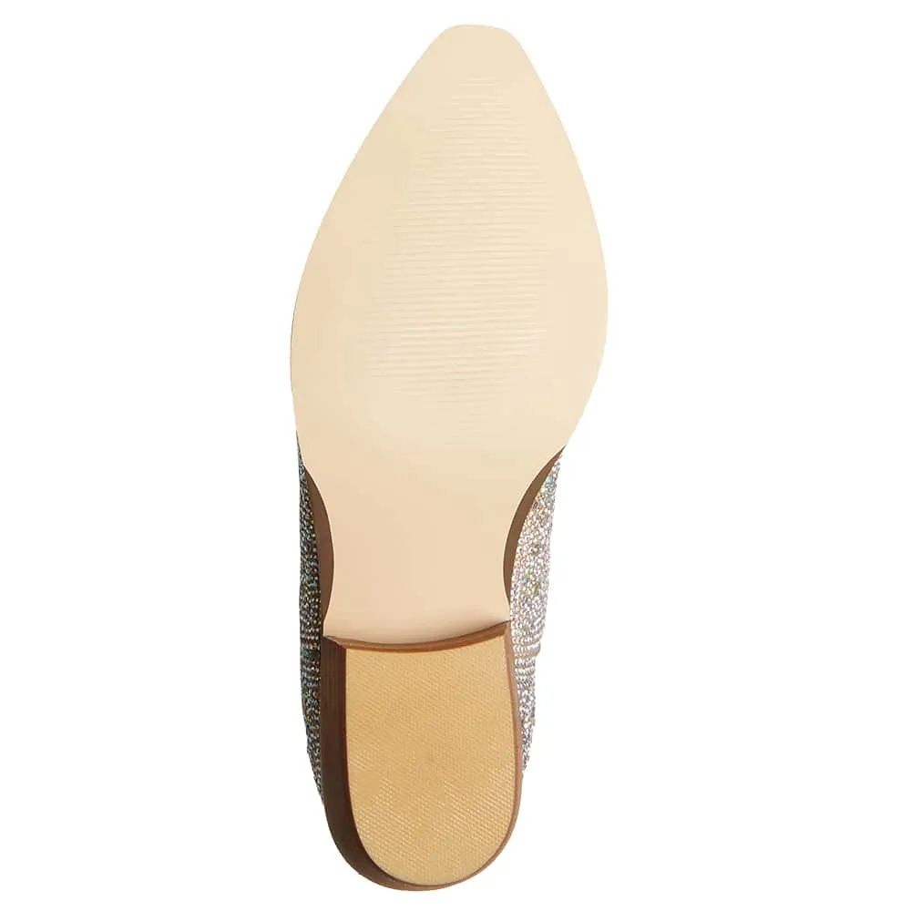 Parton Boot in Silver Rhinestone