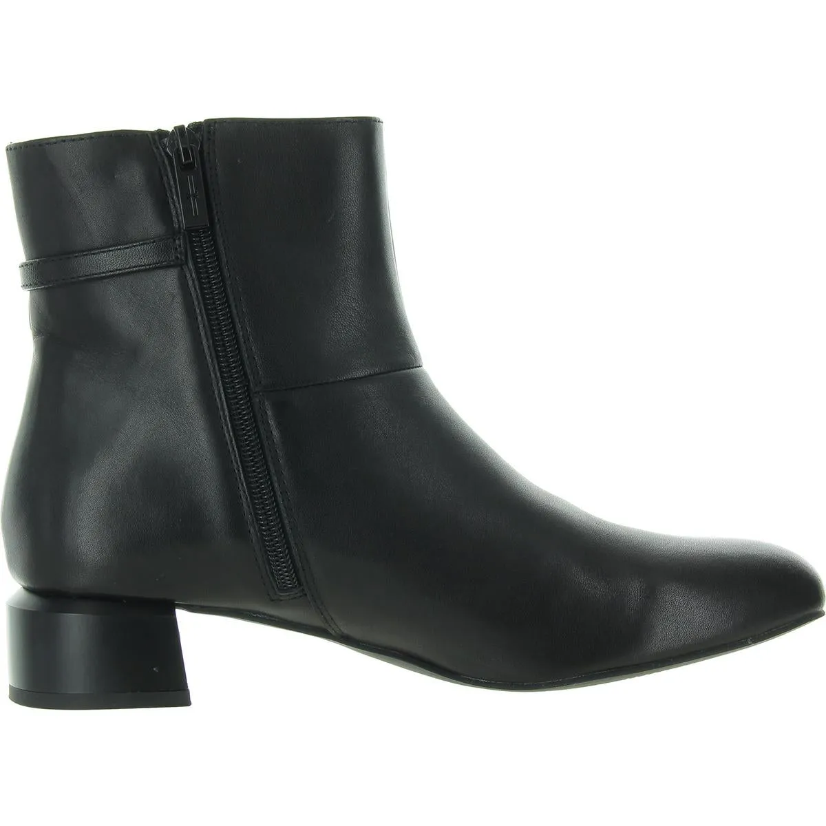 Patton Womens Zipper Leather Mid-Calf Boots