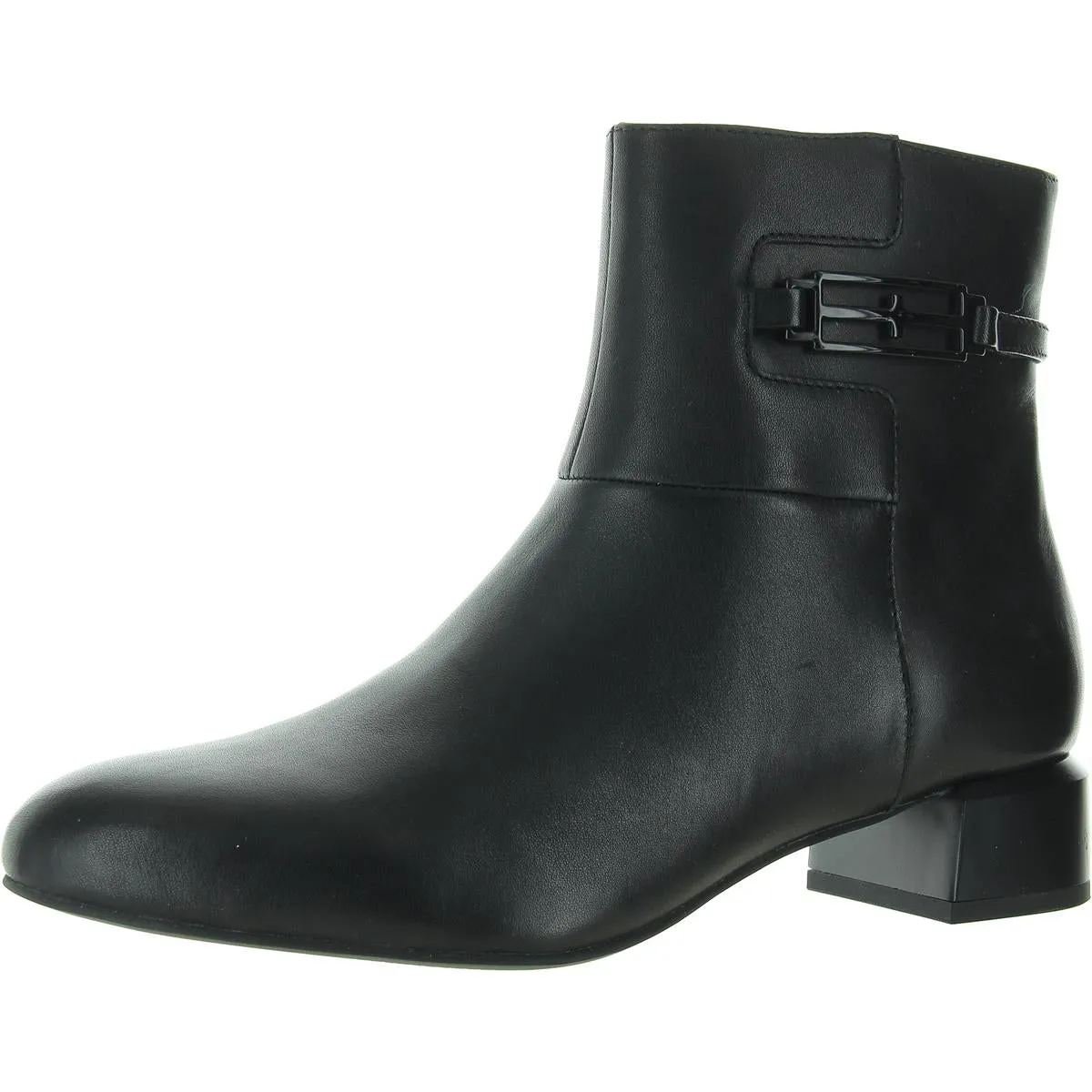 Patton Womens Zipper Leather Mid-Calf Boots