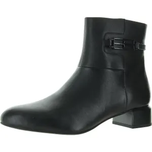 Patton Womens Zipper Leather Mid-Calf Boots