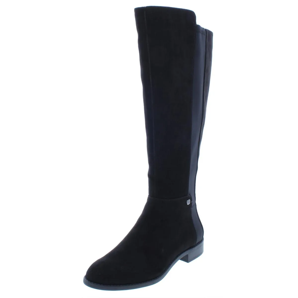 Pippa Womens Wide Calf Faux Suede Knee-High Boots