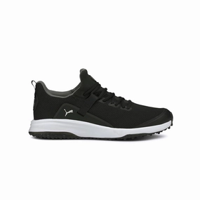 Just What You Need Polyester Puma - Men's Fusion EVO Golf Shoes (193850 01) User-Loved Choice Minimalist Vibe