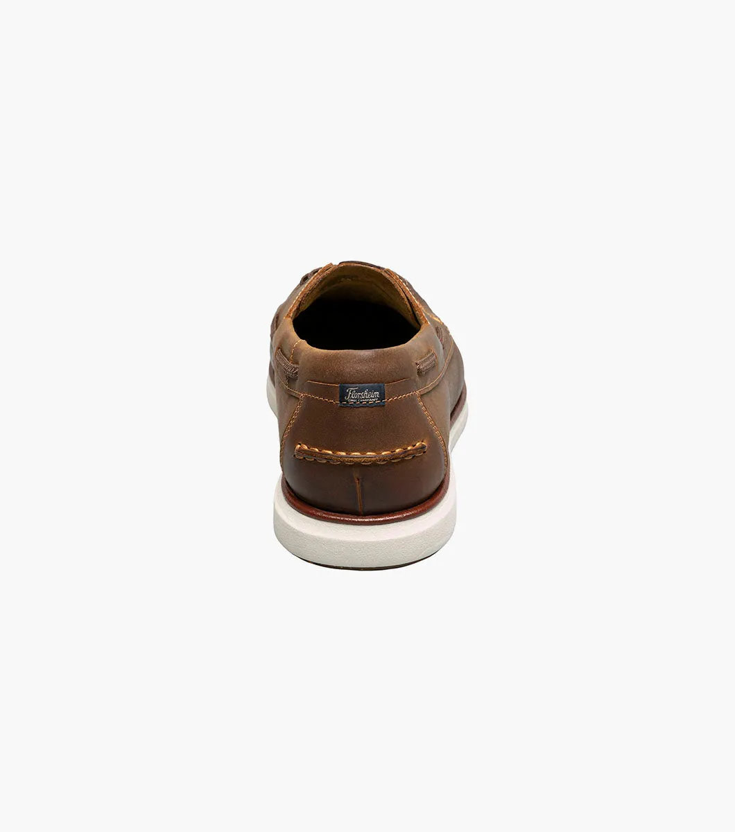 Men's Tropics Boat Embossed Leather, Stay Comfortable All Day