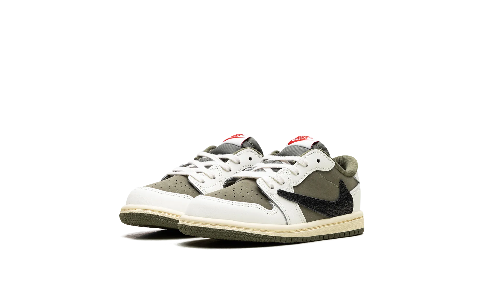 Jordan 1 Retro Low OG SP "Travis Scott - Medium Olive" Large Duffel Bag For Weekend Trips, Handcrafted, Made For Adventure