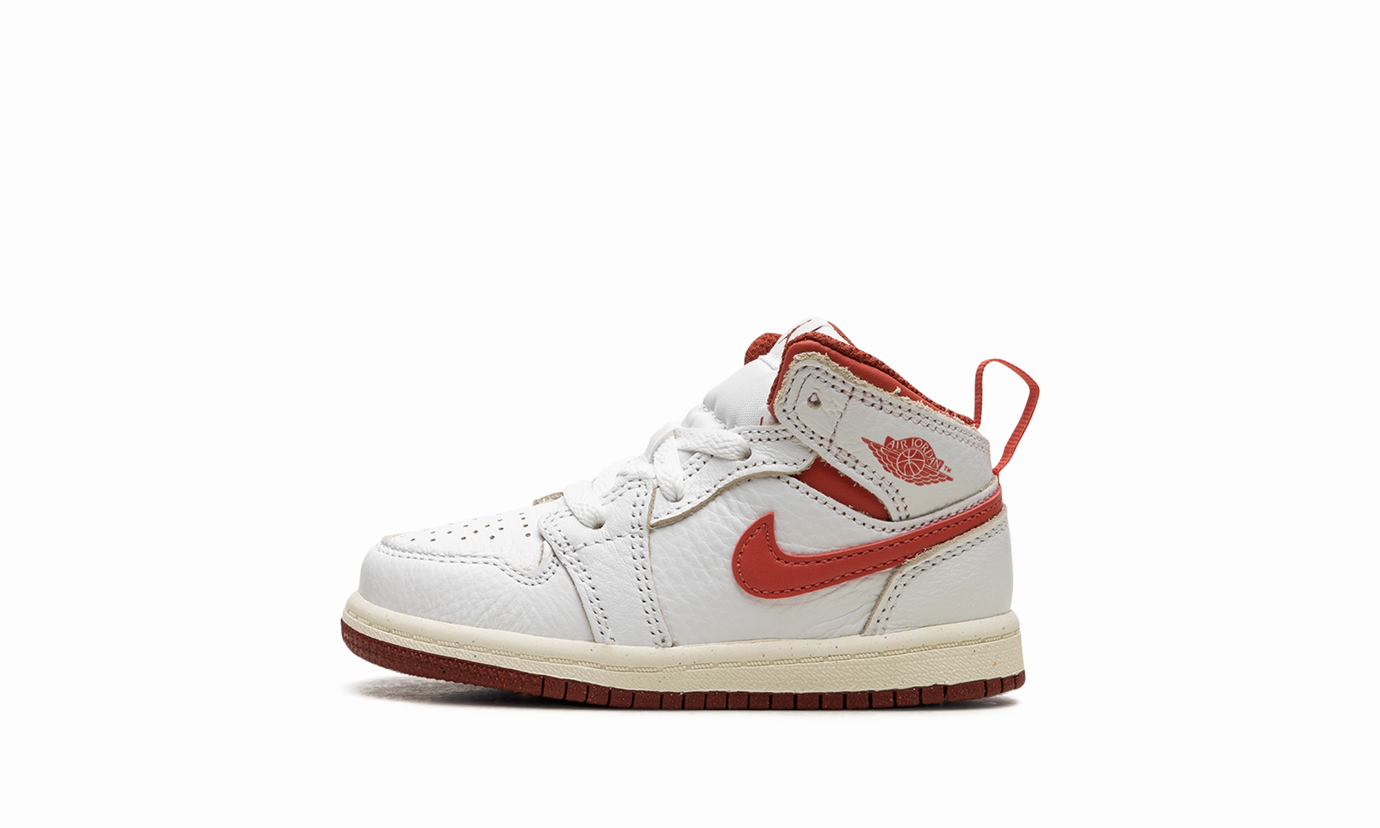 Denim Professional Quality Air Jordan 1 Mid SE TD "White Dune Red" Gift Goodies Versatile Everyday Style