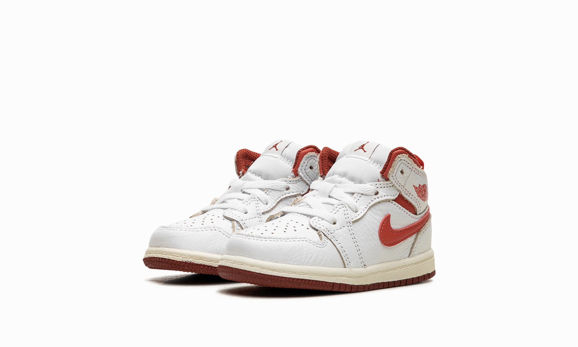 Tailored Just For You Air Jordan 1 Mid SE TD "White Dune Red" Eco-Friendly Material