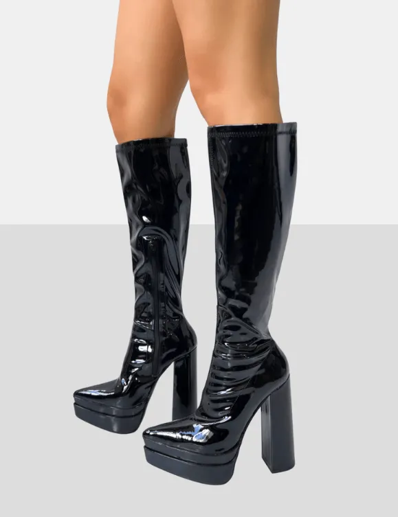 PUBLIC DESIRE END GAME BLACK PATENT