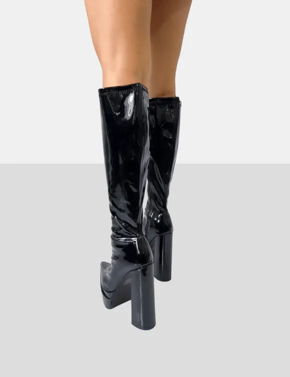 PUBLIC DESIRE END GAME BLACK PATENT
