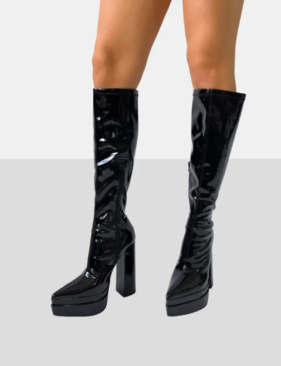 PUBLIC DESIRE END GAME BLACK PATENT