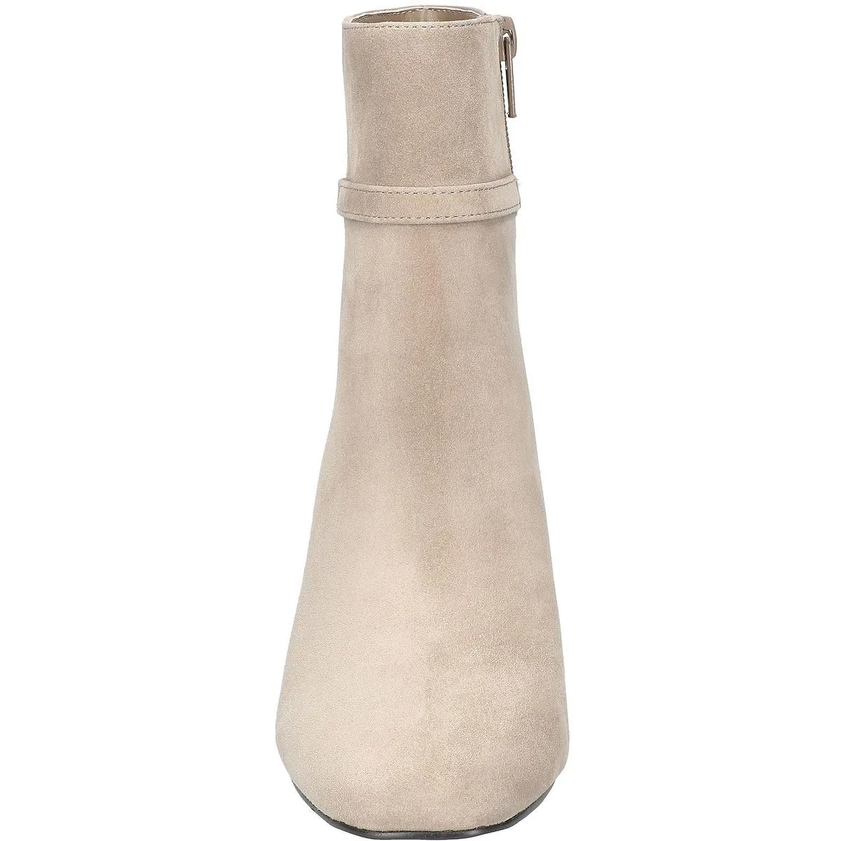 QUINCY Womens Zipper Leather Mid-Calf Boots