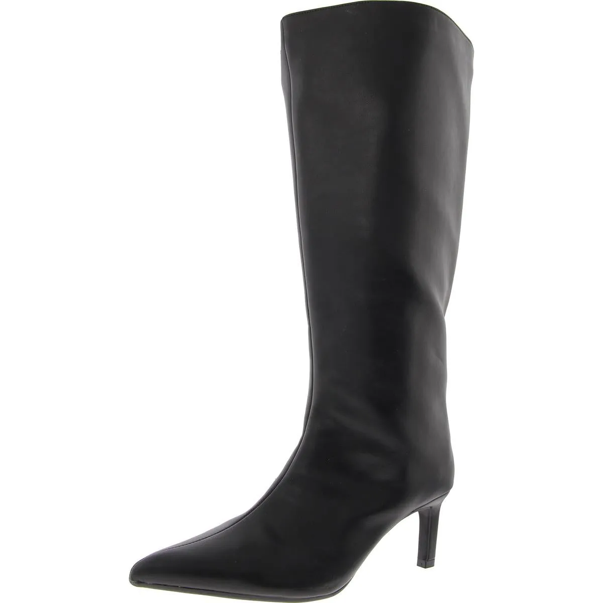 Rachelle Womens Wide Calf Faux Leather Knee-High Boots