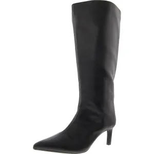 Rachelle Womens Wide Calf Faux Leather Knee-High Boots