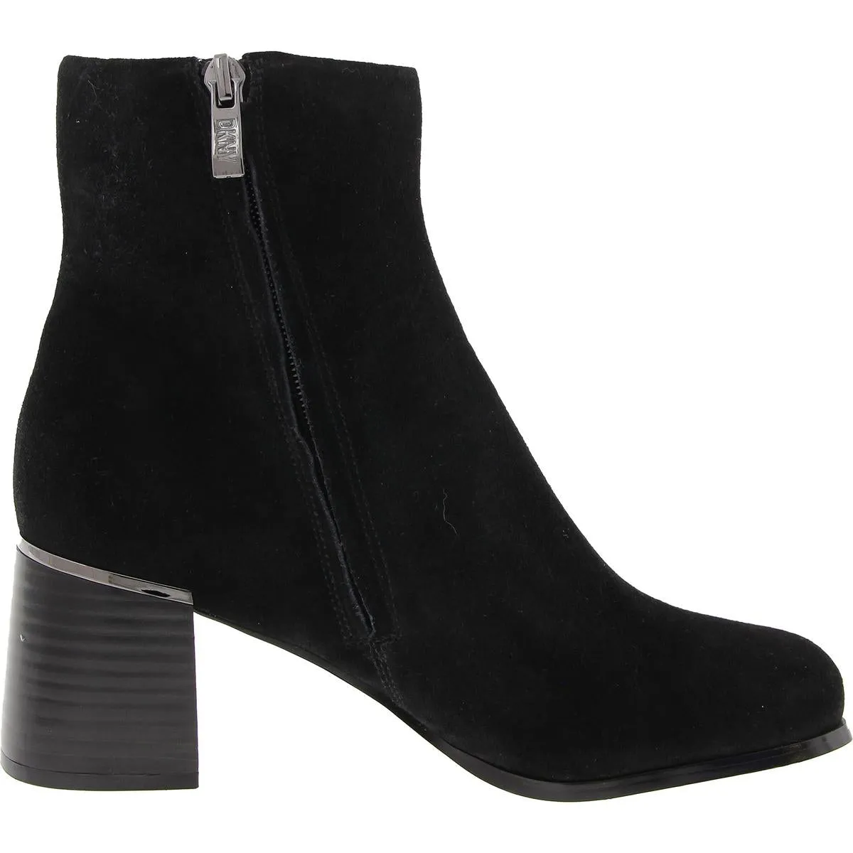 Ranya Womens Zipper Suede Booties