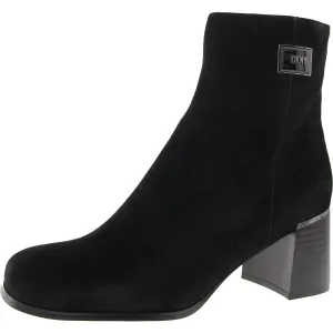 Ranya Womens Zipper Suede Booties