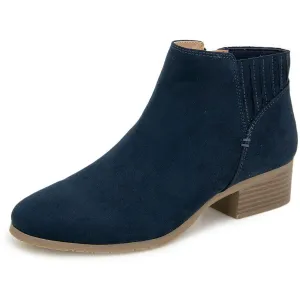 Reaction Womens Zipper Man Made Ankle Boots