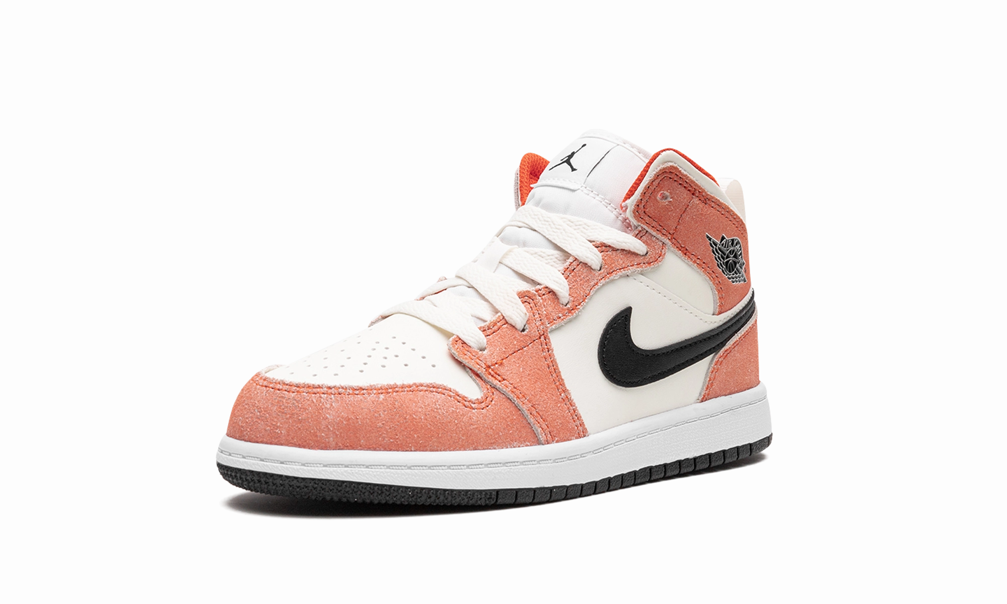 Metallic Leather Jordan 1 Mid TD "Orange Suede"