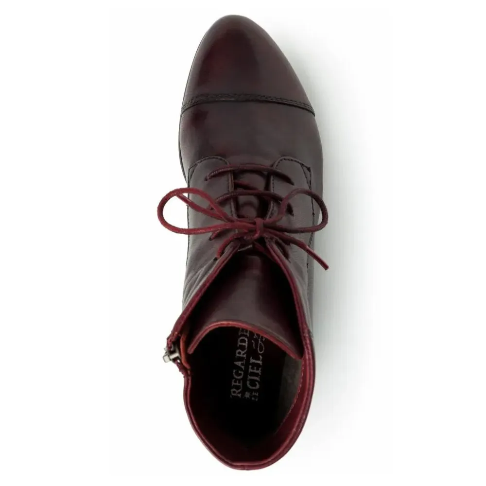 Regarde Le Ciel Stefany 123 Sangria Glove Leather Boot (Women's)