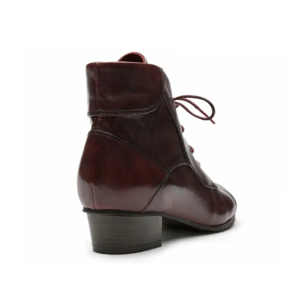 Regarde Le Ciel Stefany 123 Sangria Glove Leather Boot (Women's)